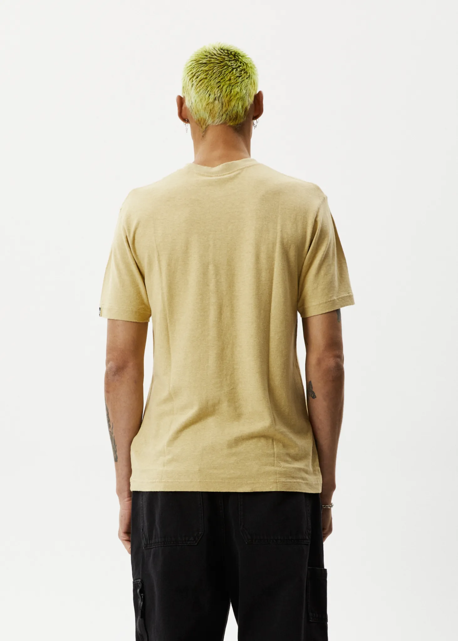 AFENDS Mens Classic - Retro Fit Tee - Camel