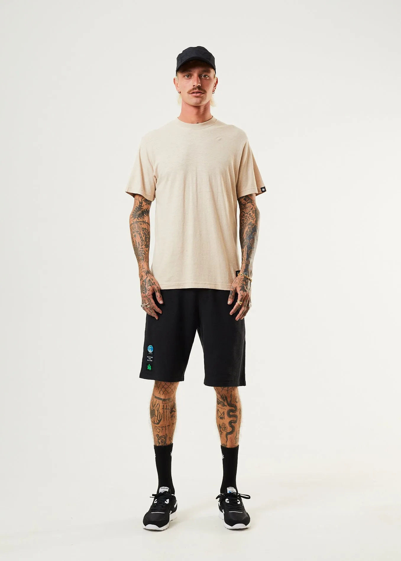 AFENDS Mens Classic - Retro Tee - Bone