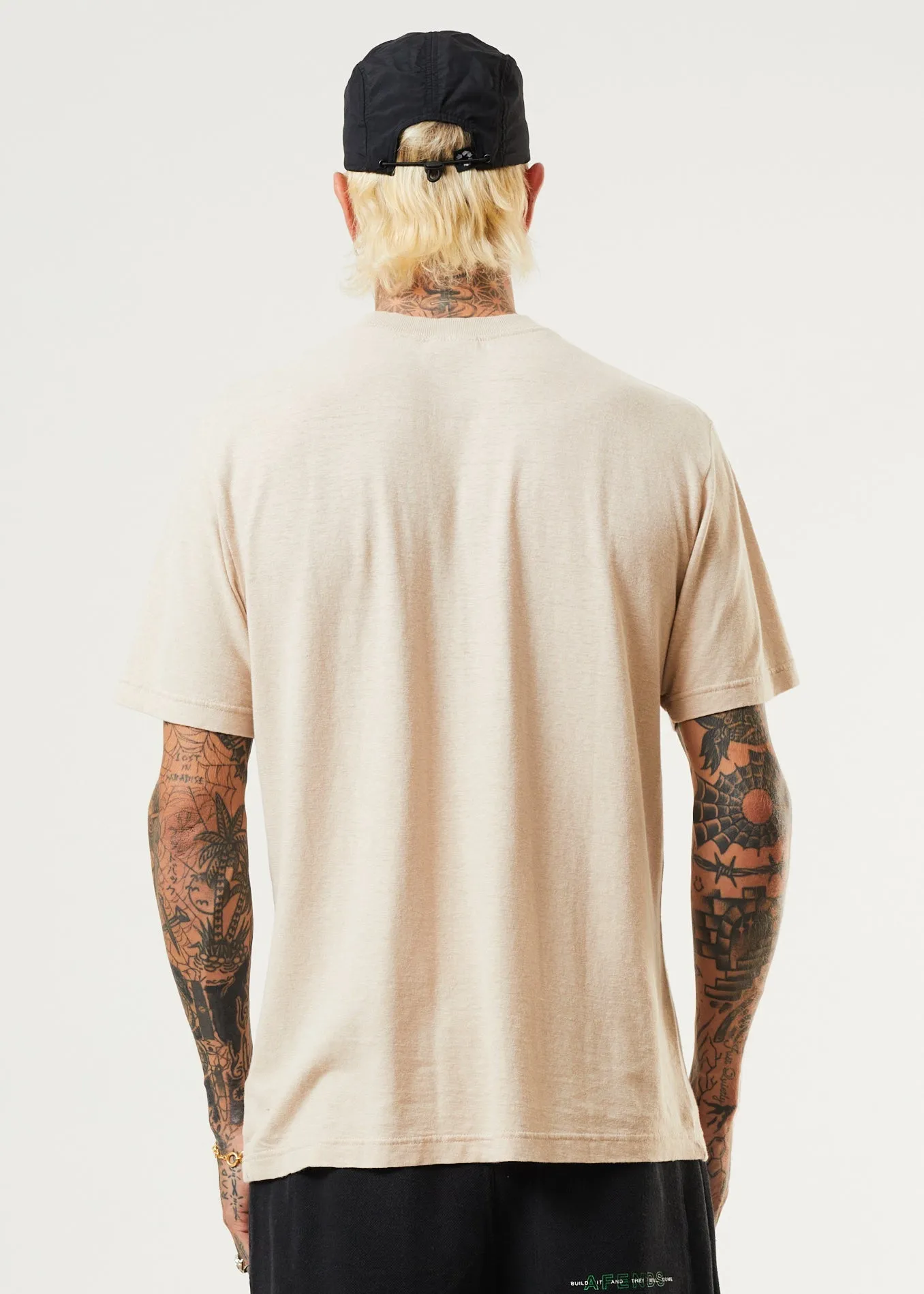 AFENDS Mens Classic - Retro Tee - Bone