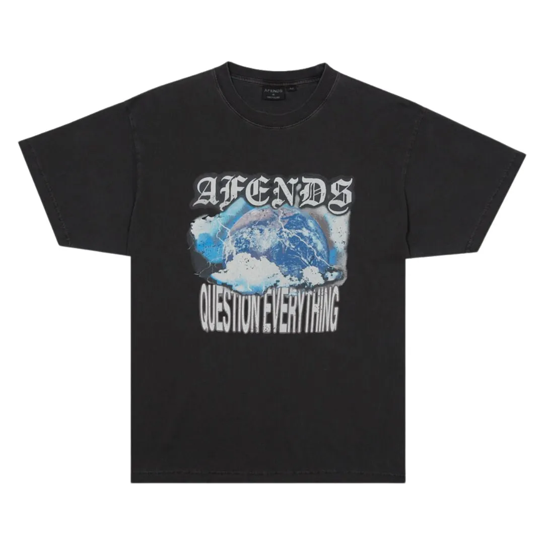 Afends Return Boxy T-Shirt - Stone Black