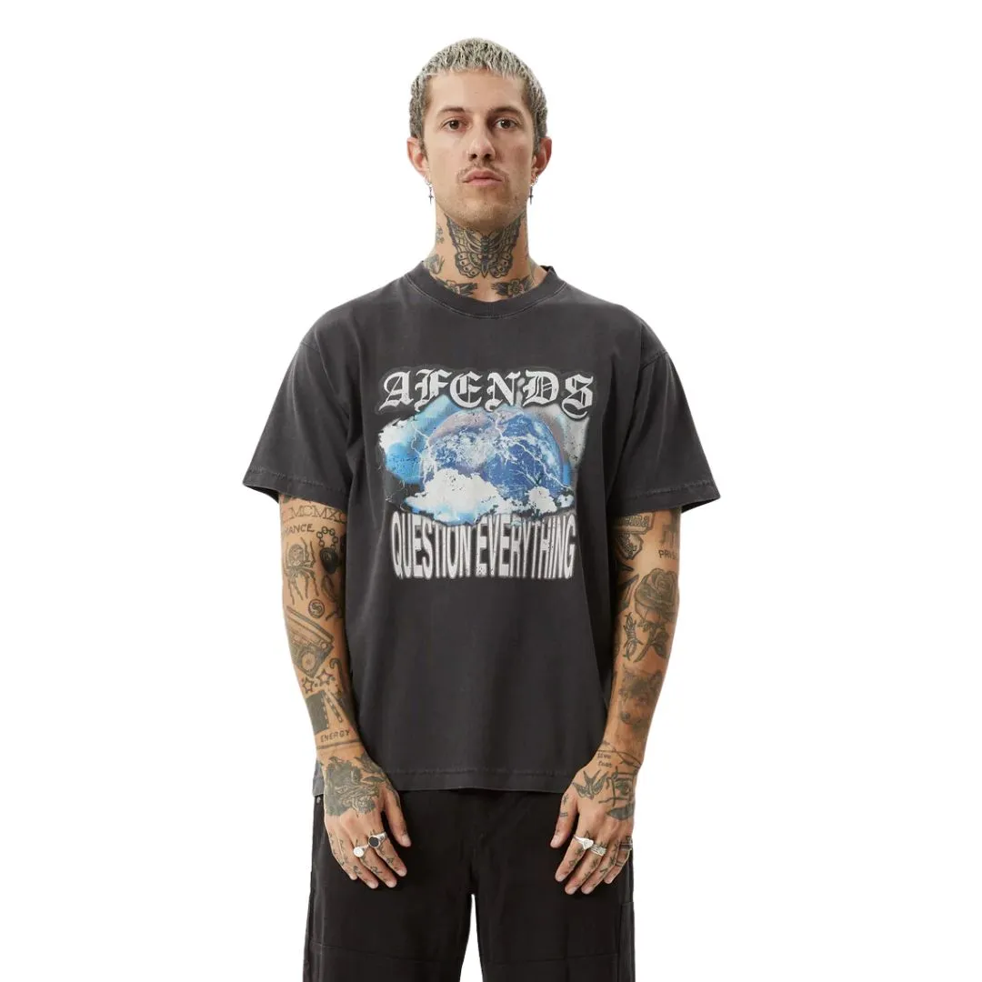 Afends Return Boxy T-Shirt - Stone Black