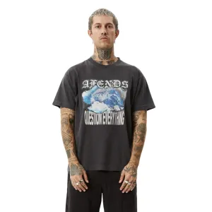 Afends Return Boxy T-Shirt - Stone Black