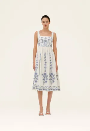 Agua by Agua Bendita Miramar Floritura Midi Dress