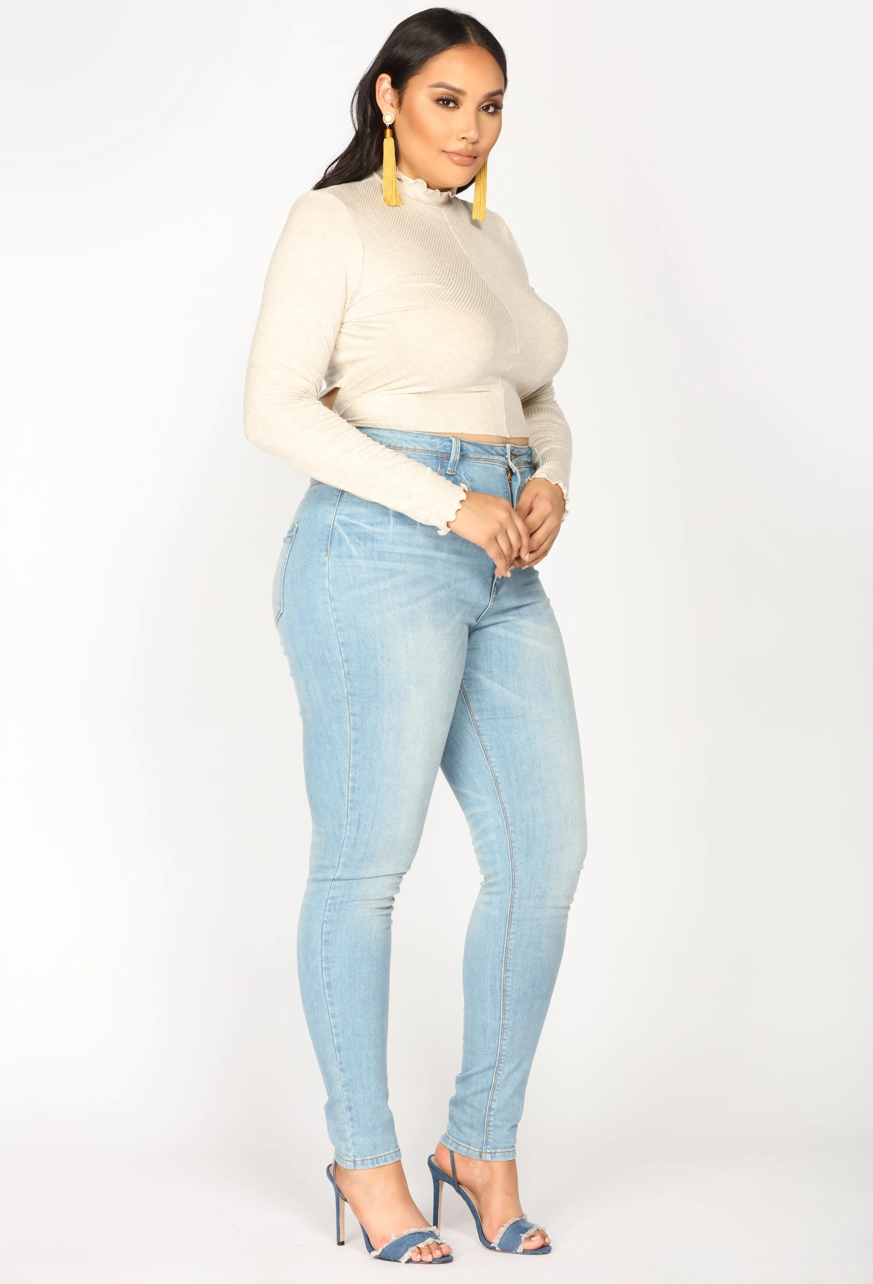 All Tied Up Fashion Top - Taupe