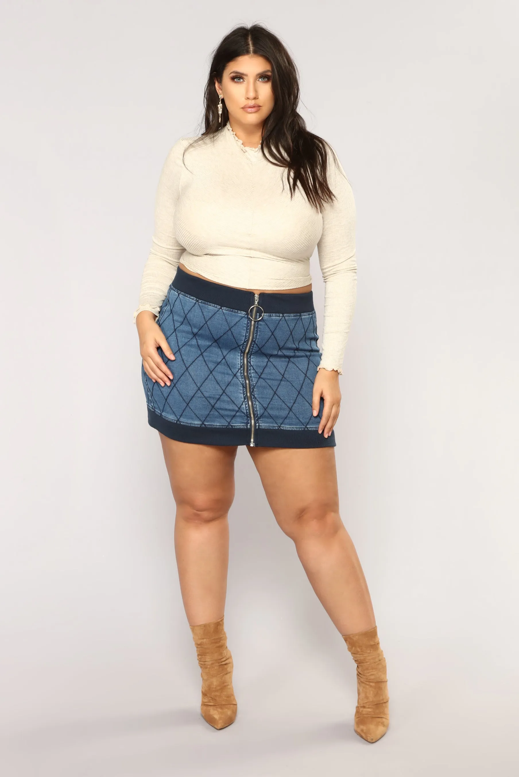 All Tied Up Fashion Top - Taupe