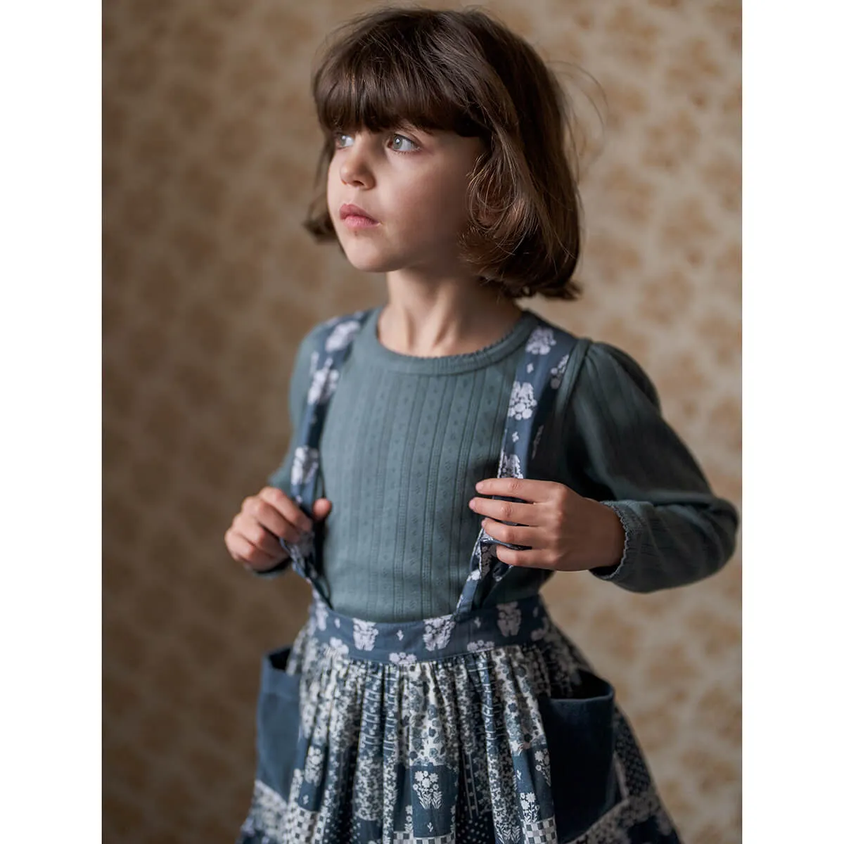 Aria Skirt in Patchwork Print Floral by Little Cotton Clothes
