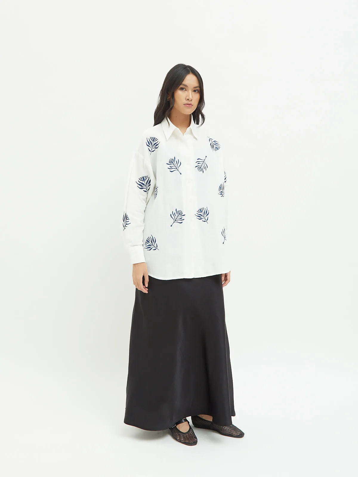 Aster Embroidery Shirt