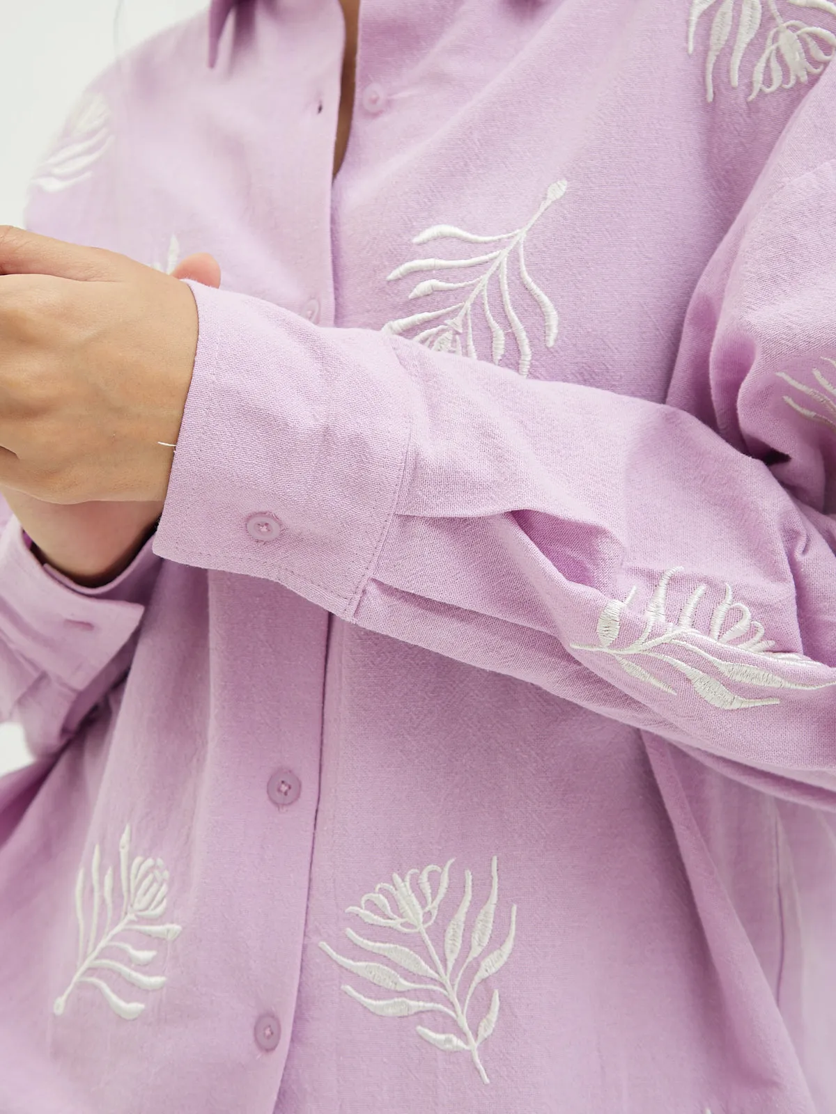 Aster Embroidery Shirt