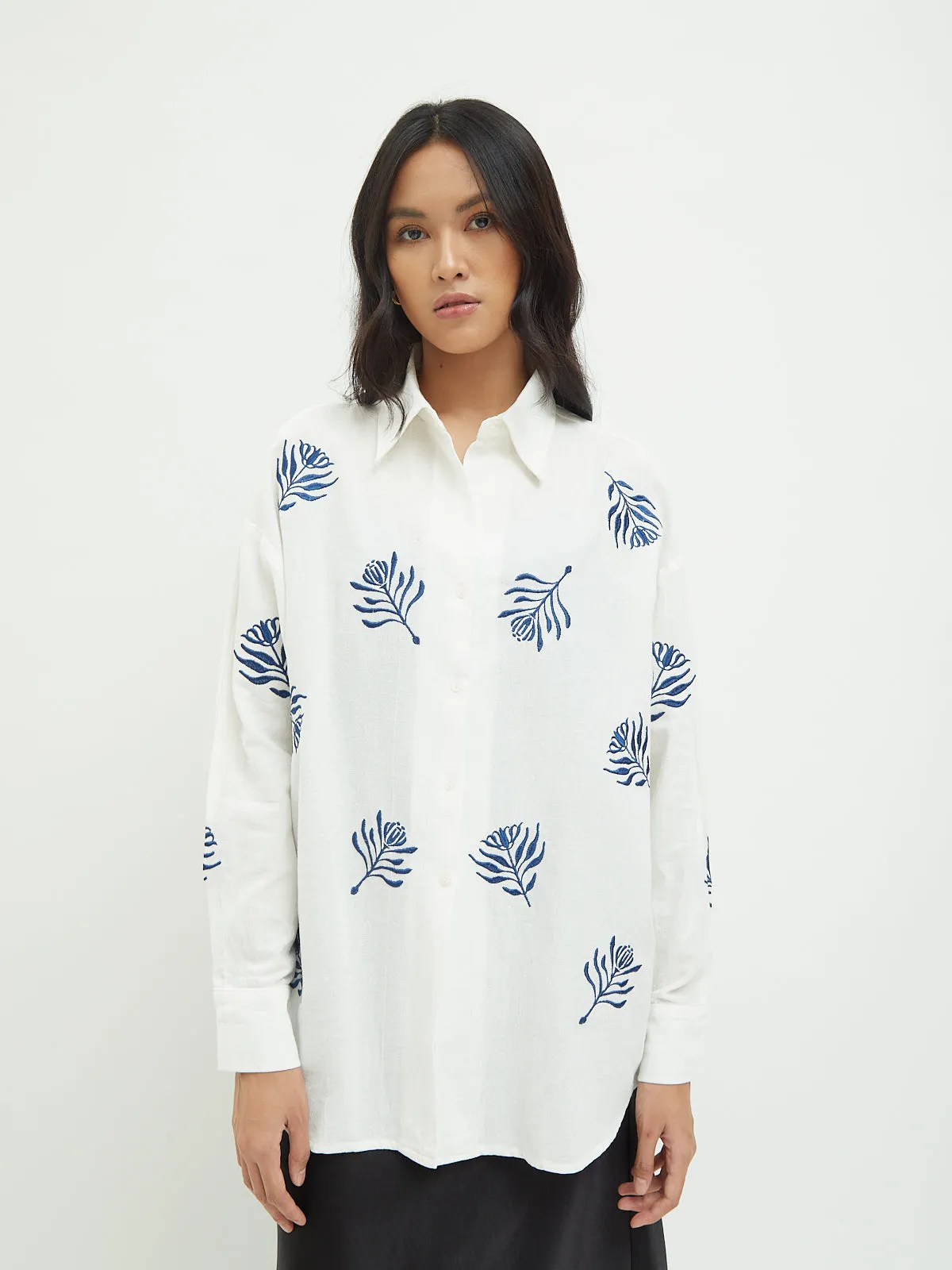 Aster Embroidery Shirt