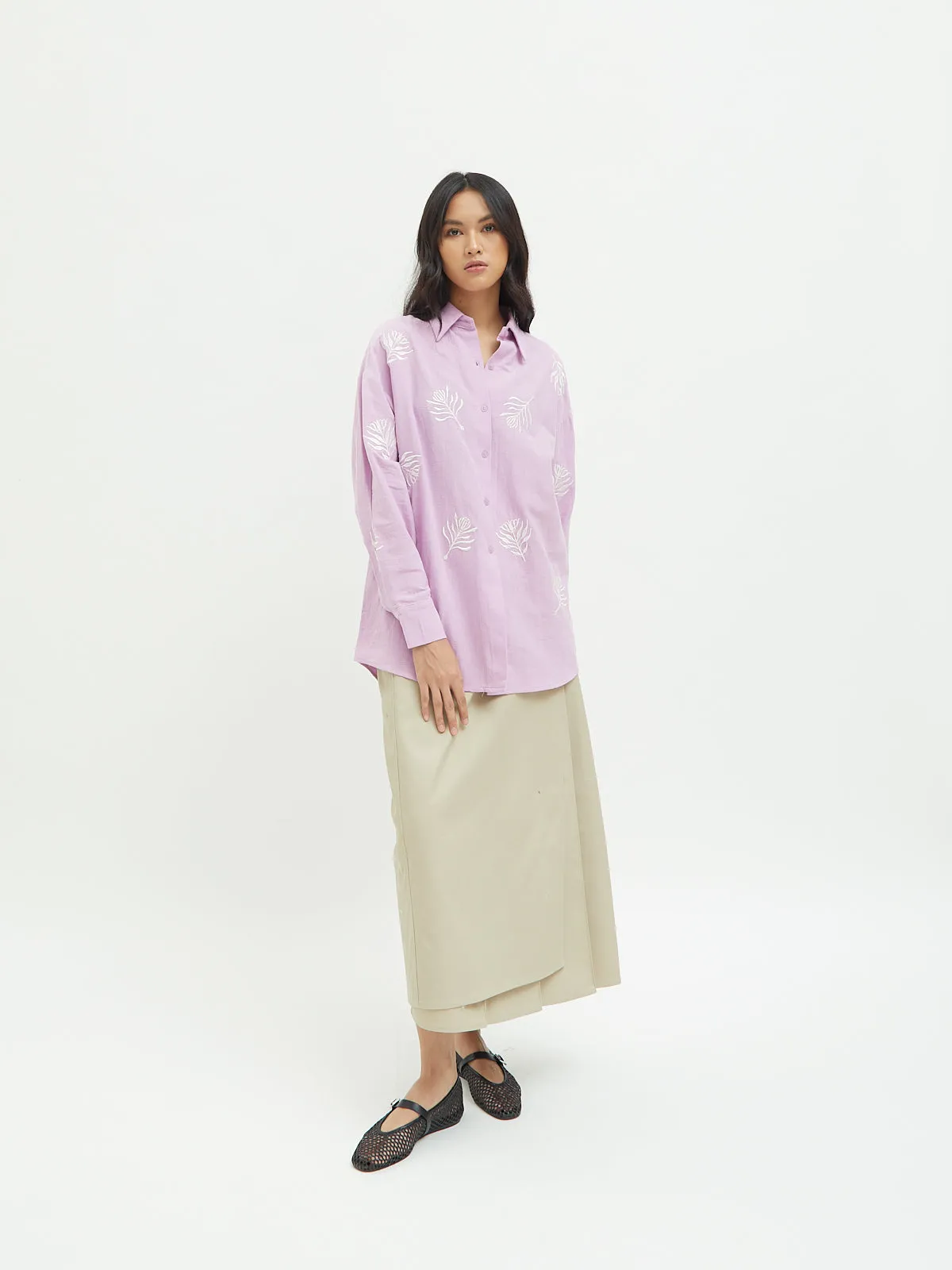 Aster Embroidery Shirt