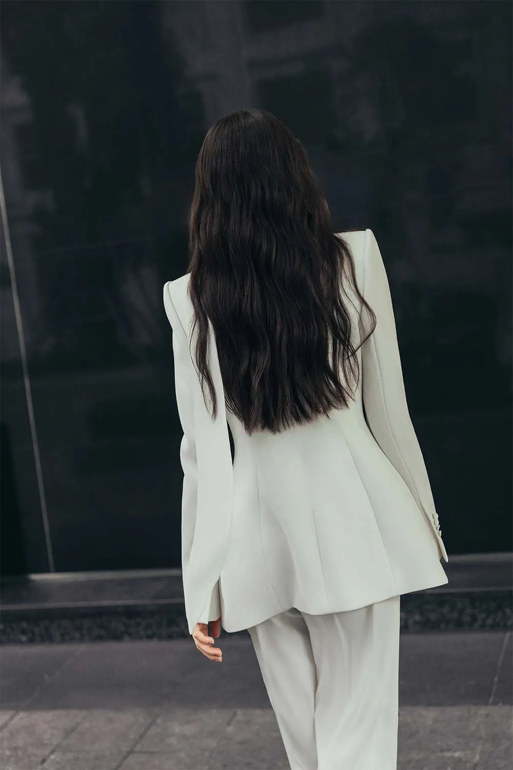 Belgrave Structured Flap Pocket Crepe Blazer