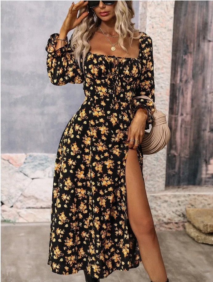 Bianca  Romantic Floral Midi Dress