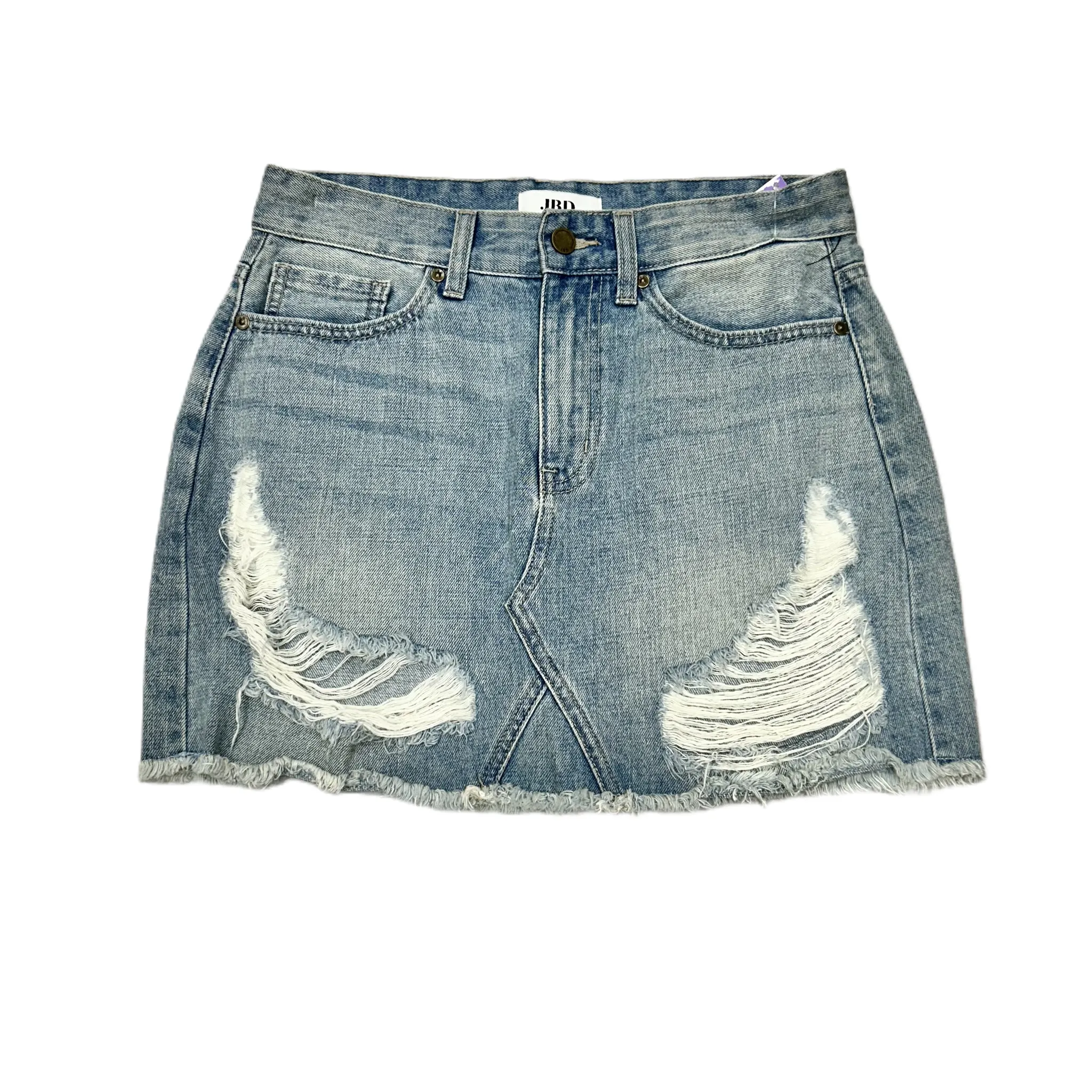 Blue Denim Skirt Mini & Short By Just Black, Size: S