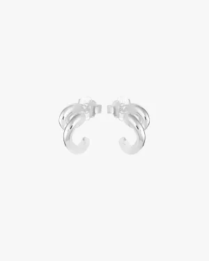Breeze small hoops silver