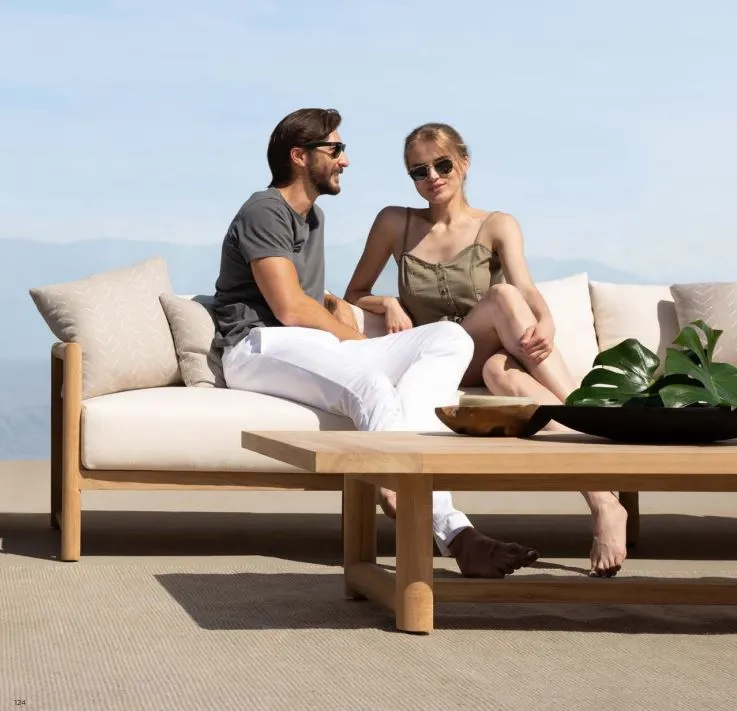 BREEZE XL TEAK 2 SEAT SOFA