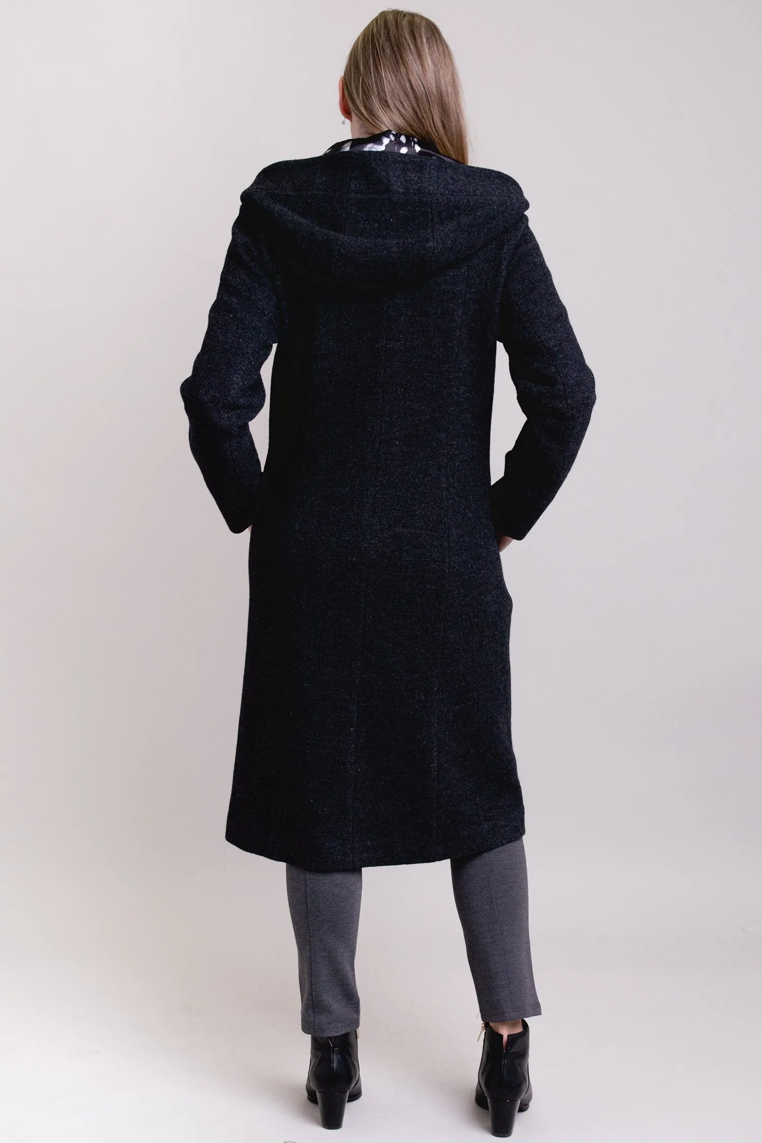 Britt Coat, Charcoal, Wool
