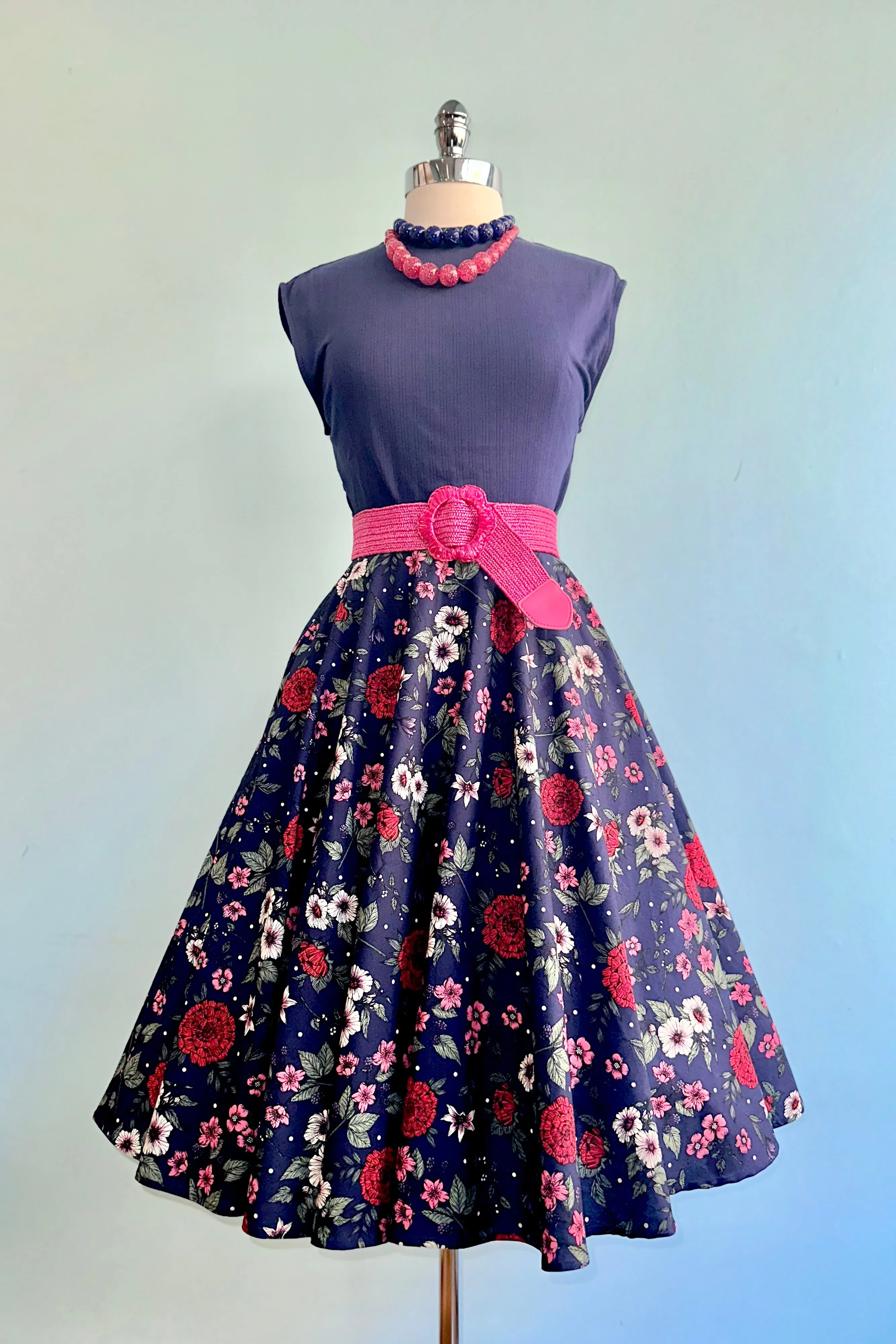 Camellia Circle Skirt by Hell Bunny