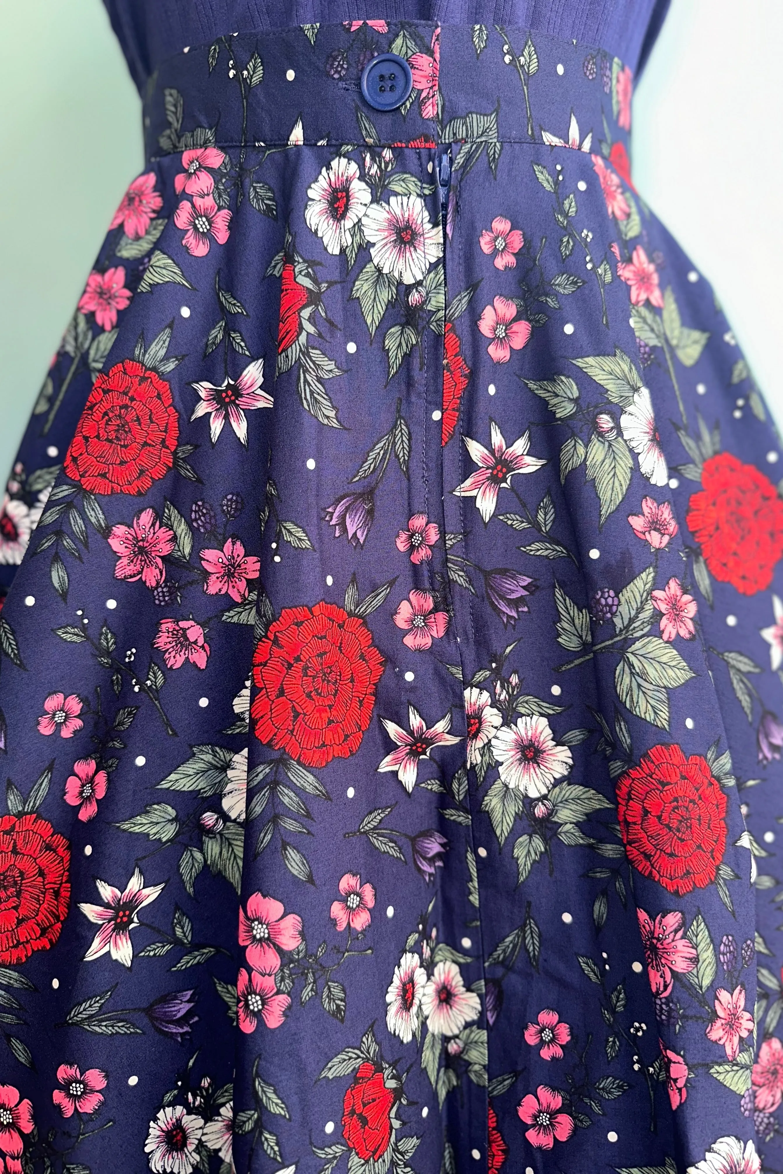 Camellia Circle Skirt by Hell Bunny