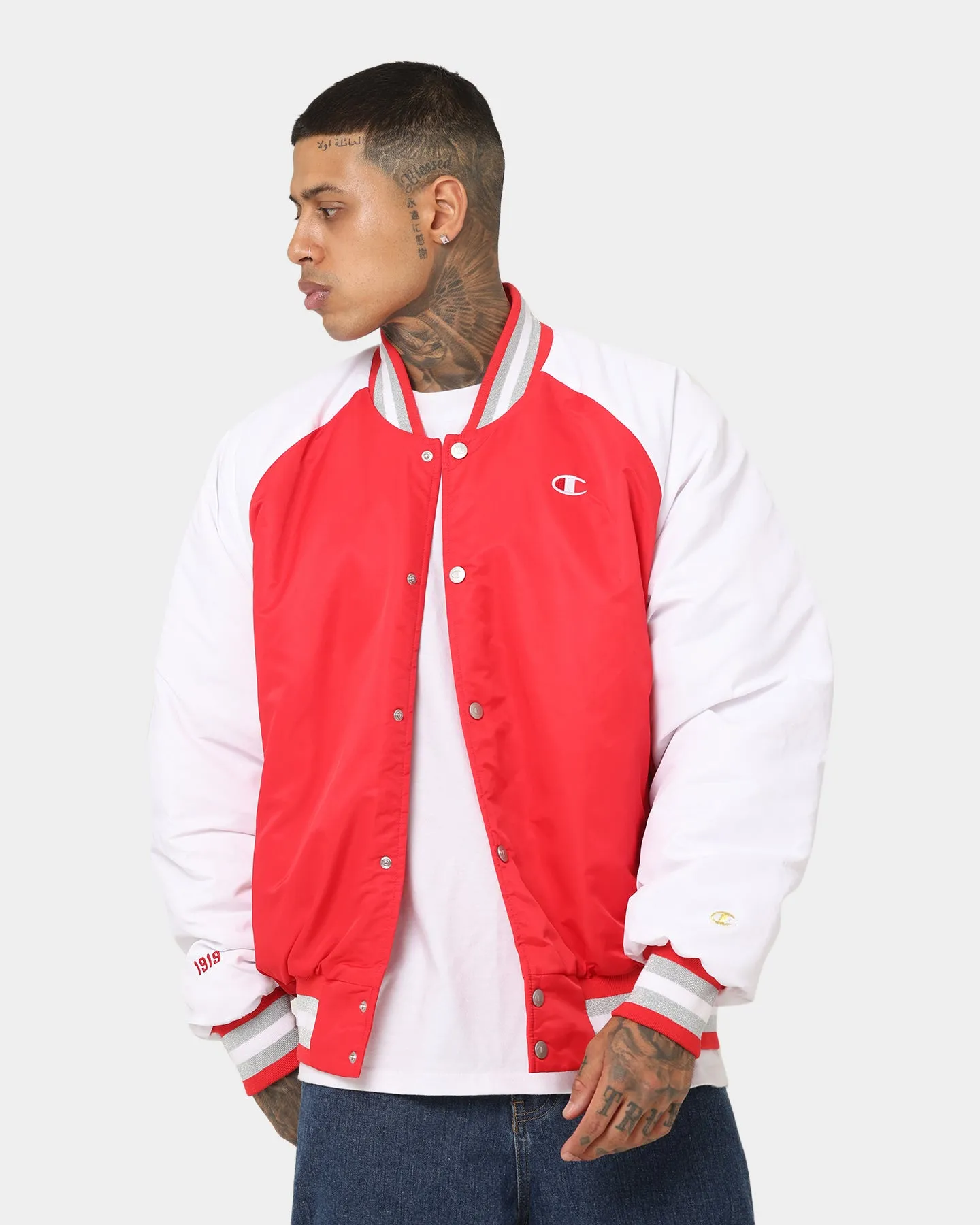 Champion Rebel USA Letterman Jacket Red Spark Csi