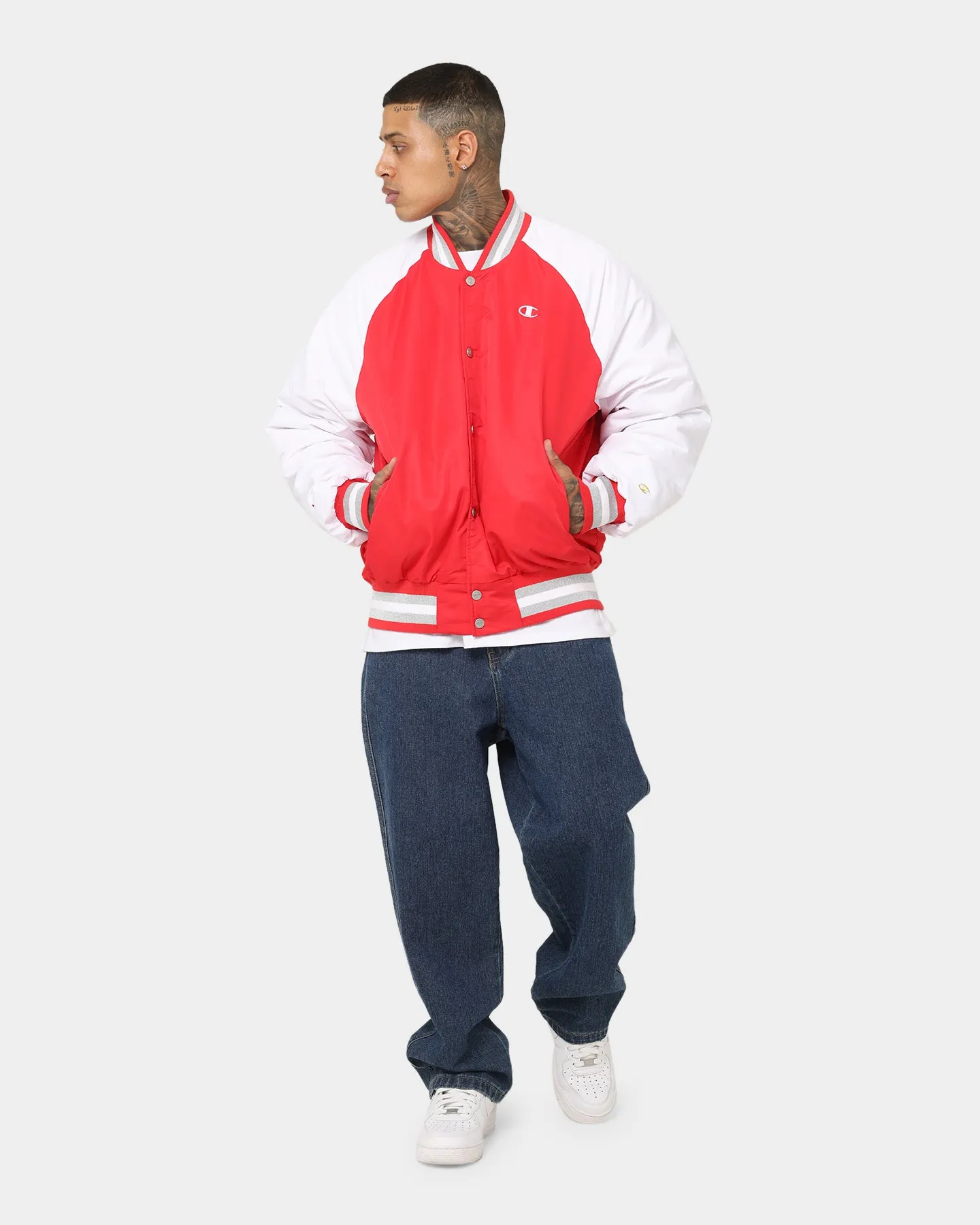 Champion Rebel USA Letterman Jacket Red Spark Csi