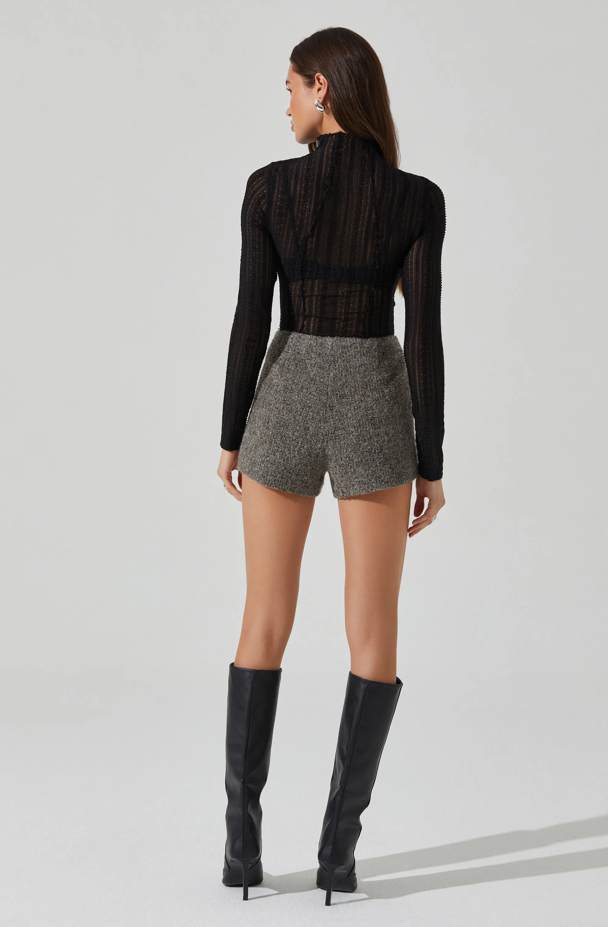Colleen Lace Mock Neck Top