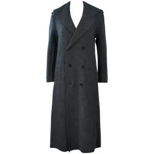 COMME DES GARÇONS Gray Boiled Wool Coat Size S