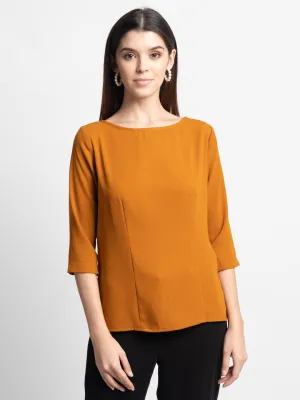 Crepe Top - Mustard