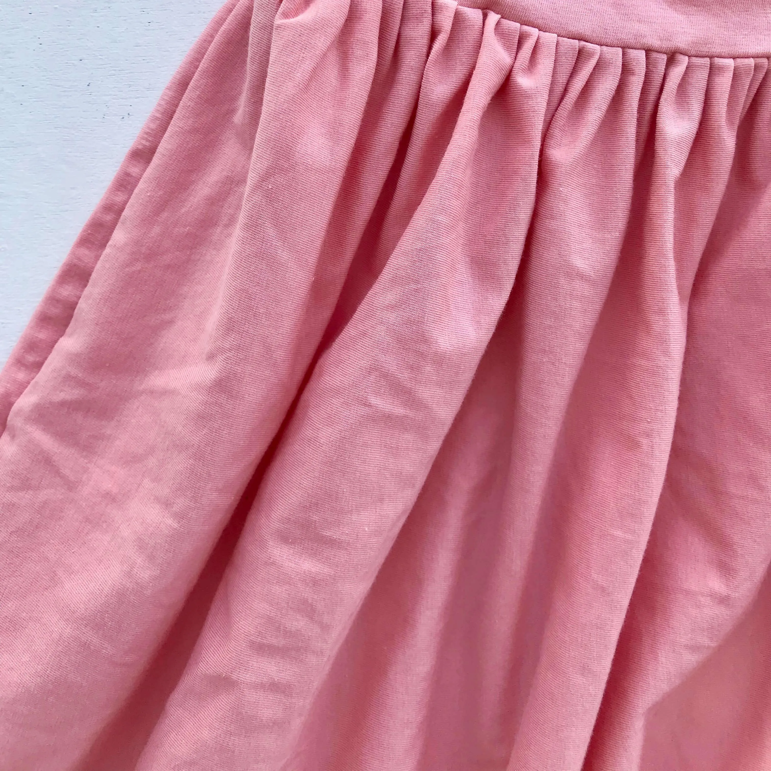 Dahlia Dress - Tie-Strap in Pink Cotton Stretch