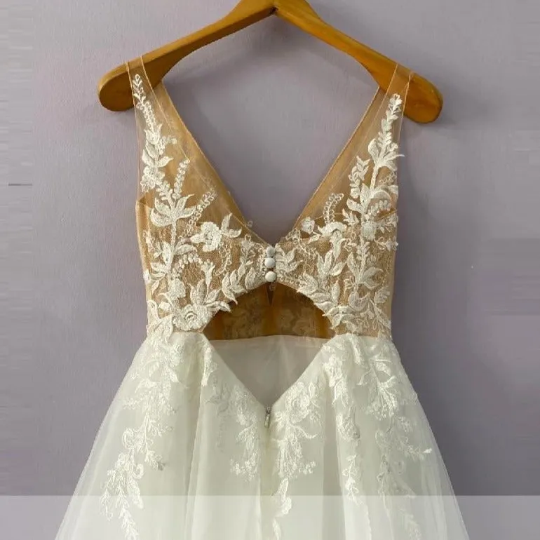 Deep V Tulle Temptation