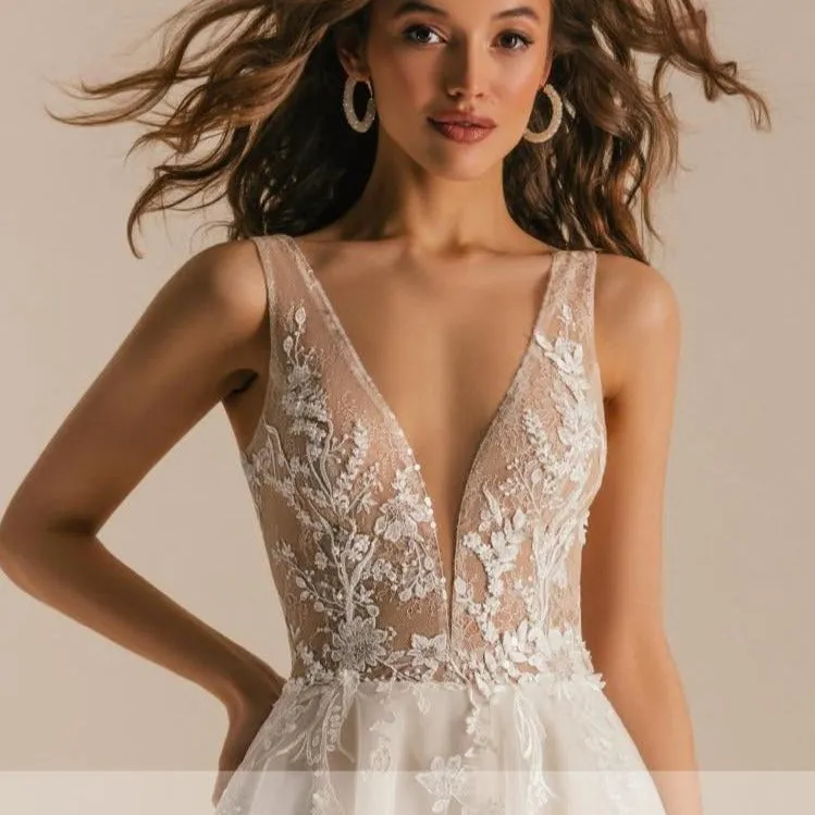 Deep V Tulle Temptation