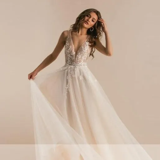 Deep V Tulle Temptation