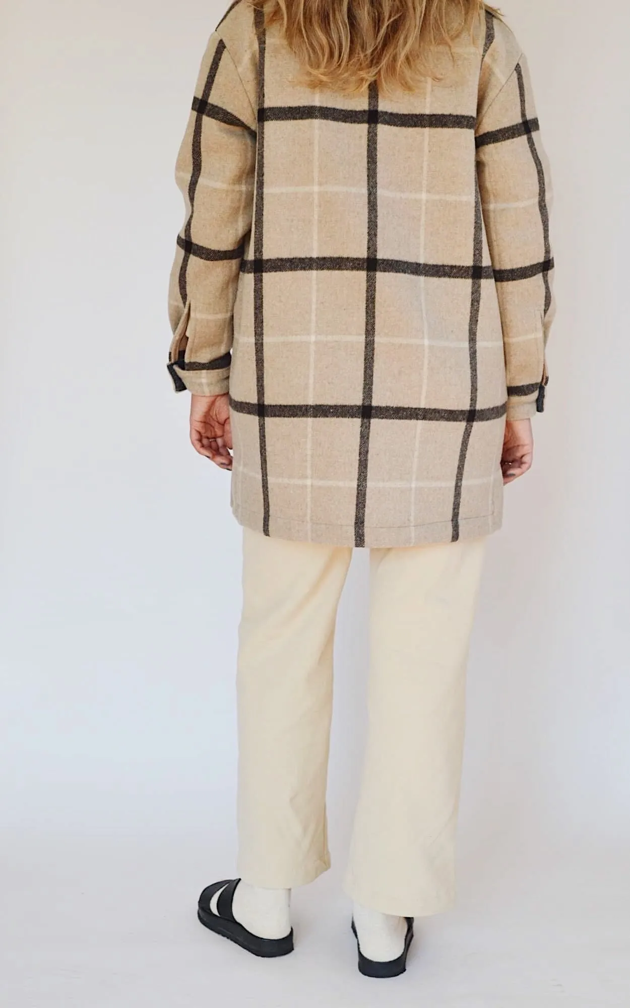 DENISE plaid oversized jacket