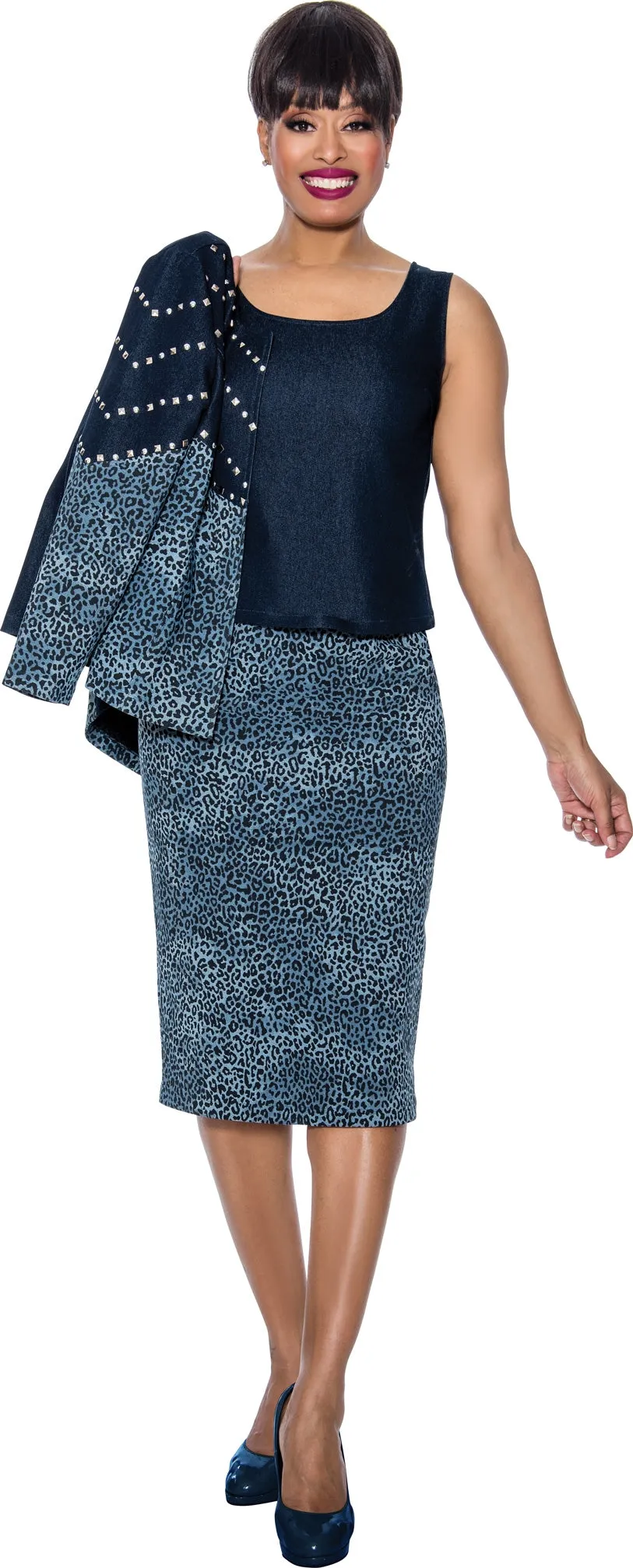 Devine Sport Denim Skirt Suit 63933