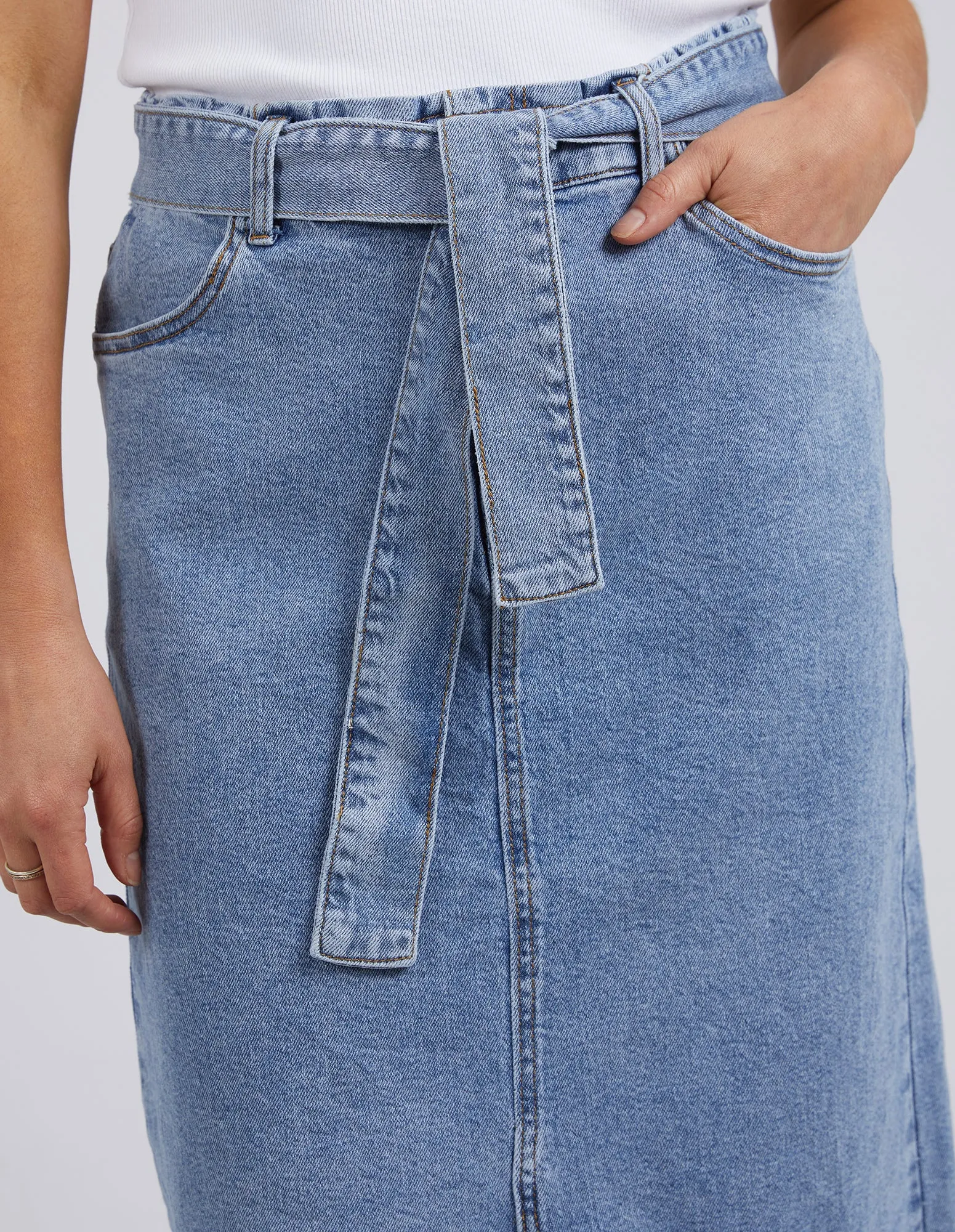 Emily Denim Skirt Light Blue Wash