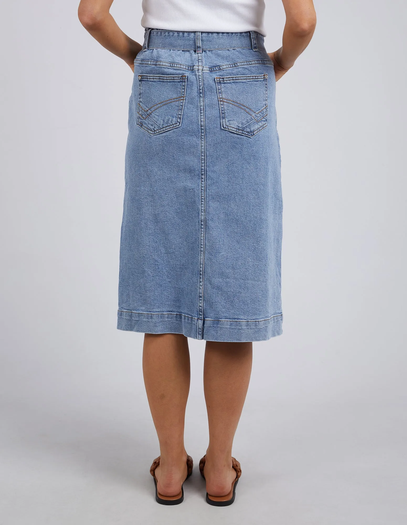 Emily Denim Skirt Light Blue Wash