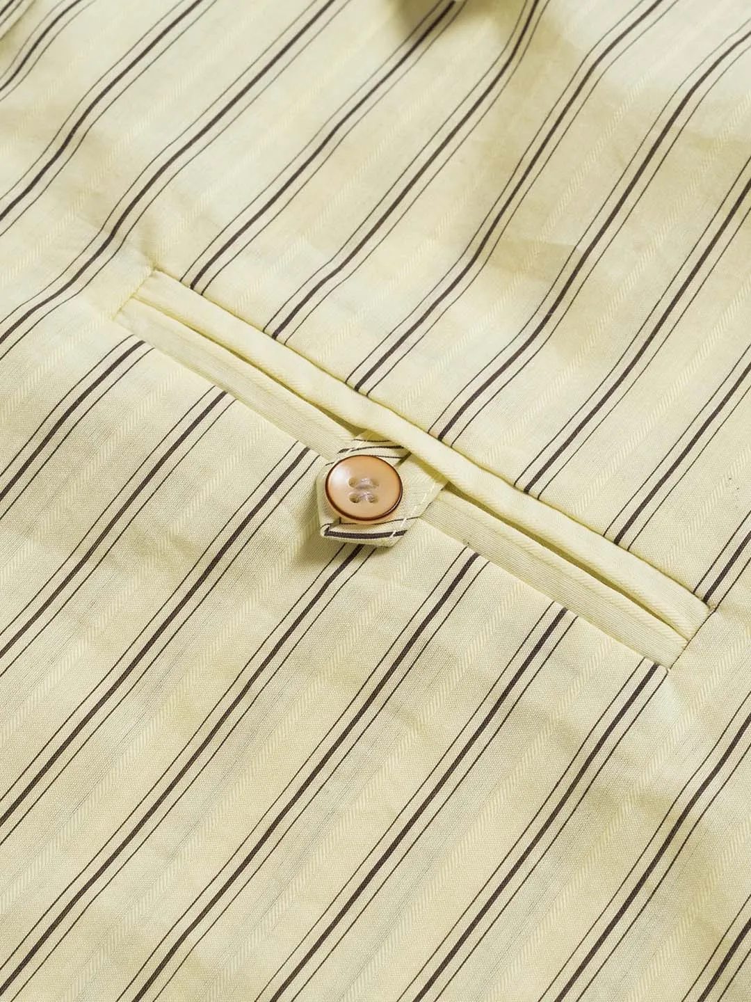 【Final Sale】Georgina Vintage Classic Suit Collar Striped Shirt