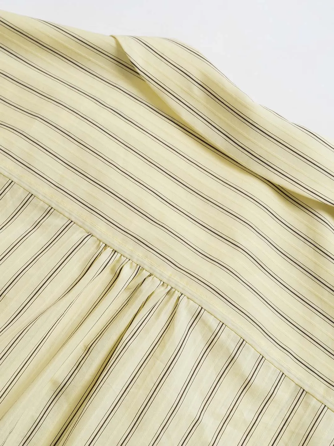 【Final Sale】Georgina Vintage Classic Suit Collar Striped Shirt
