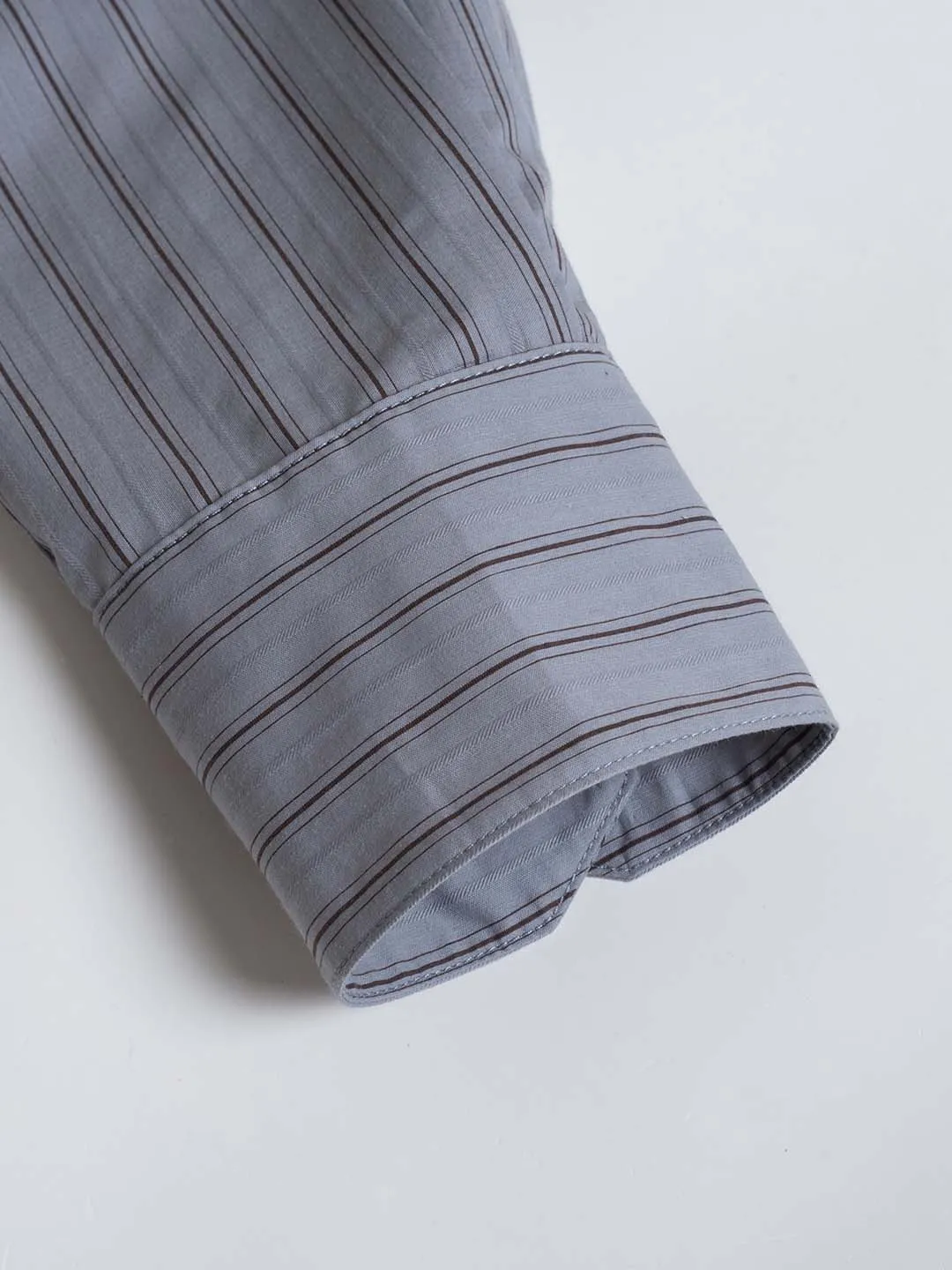 【Final Sale】Georgina Vintage Classic Suit Collar Striped Shirt
