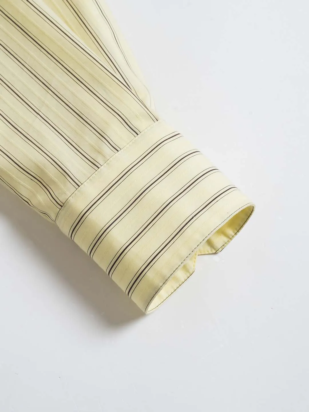 【Final Sale】Georgina Vintage Classic Suit Collar Striped Shirt