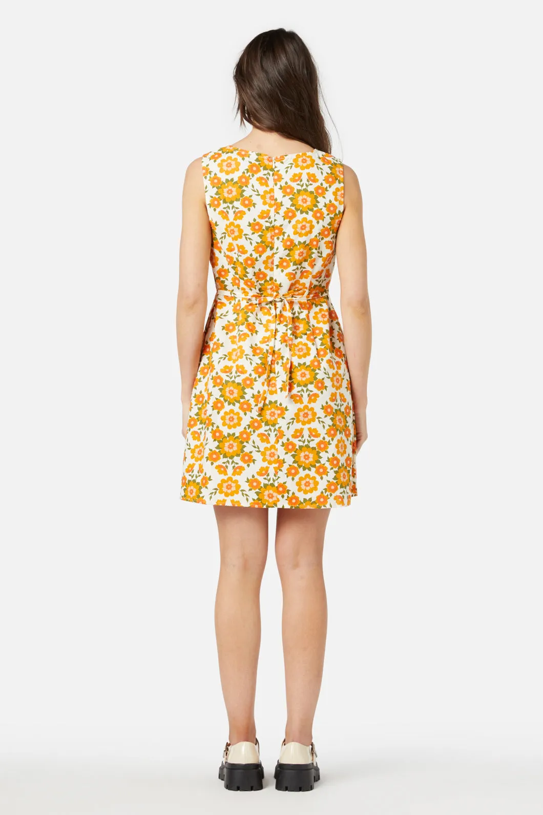 Folk Floral Mini Dress
