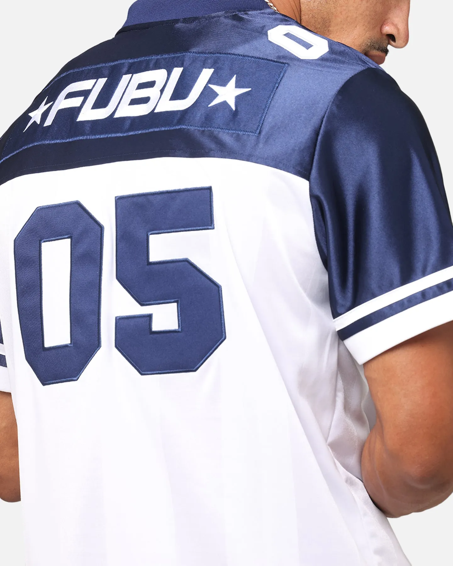 Fubu Football Jersey White/Navy