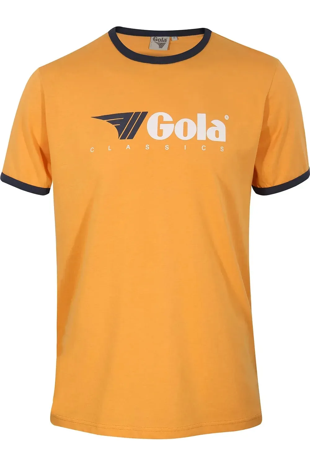 Gola - Gold & Navy Short Sleeve Ringer - T-Shirt