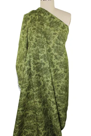 Green Gables Floral Cotton - Greens