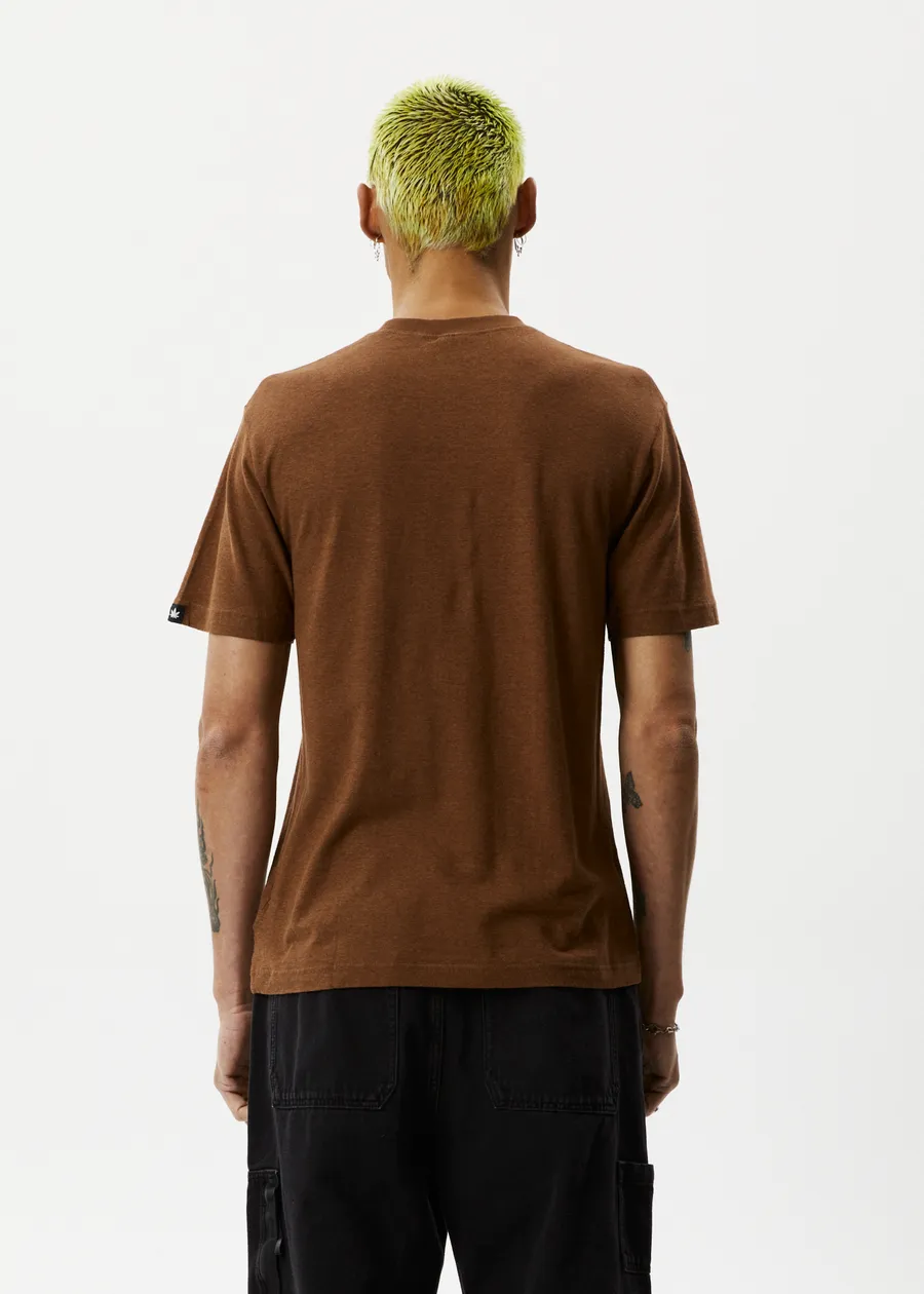 Hemp Retro T-Shirt - Classic Toffee