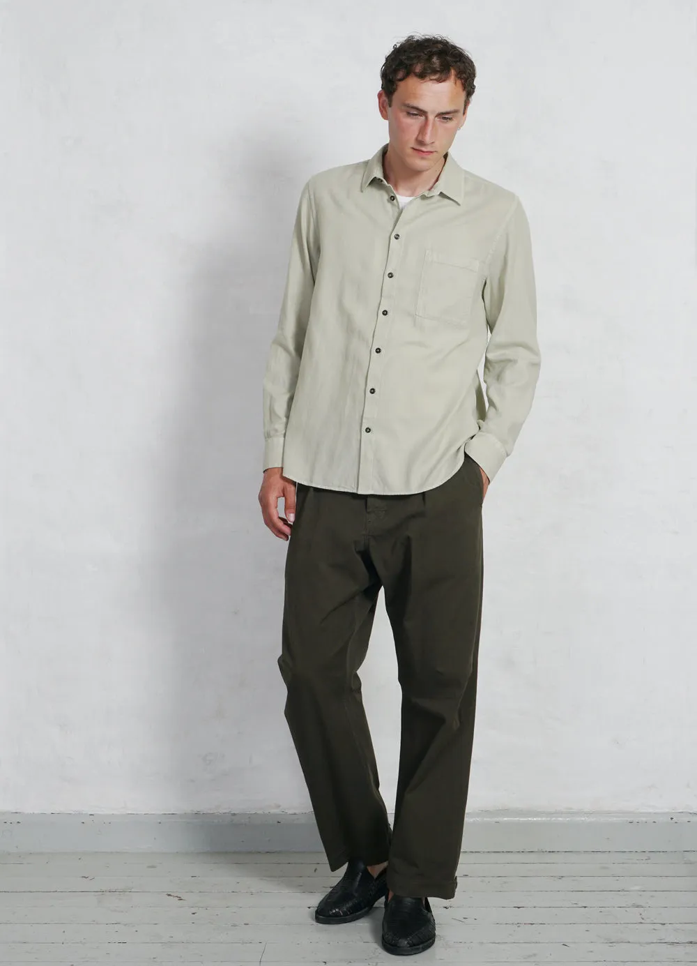 HENNING | Casual Classic Shirt | Pistachio