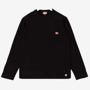 Heritage Logo Pocket L/S T-Shirt - Black