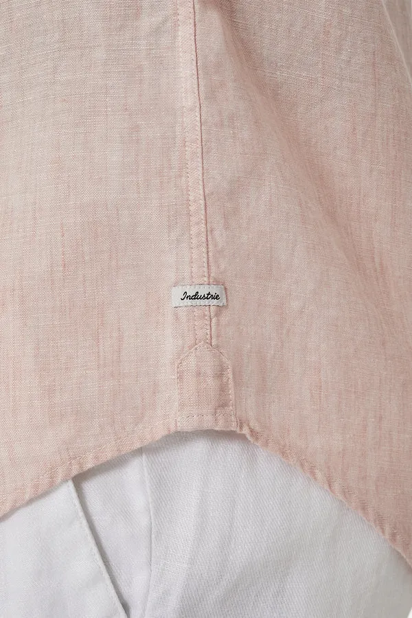 Industrie - The Tennyson Linen Shirt - Light Pink