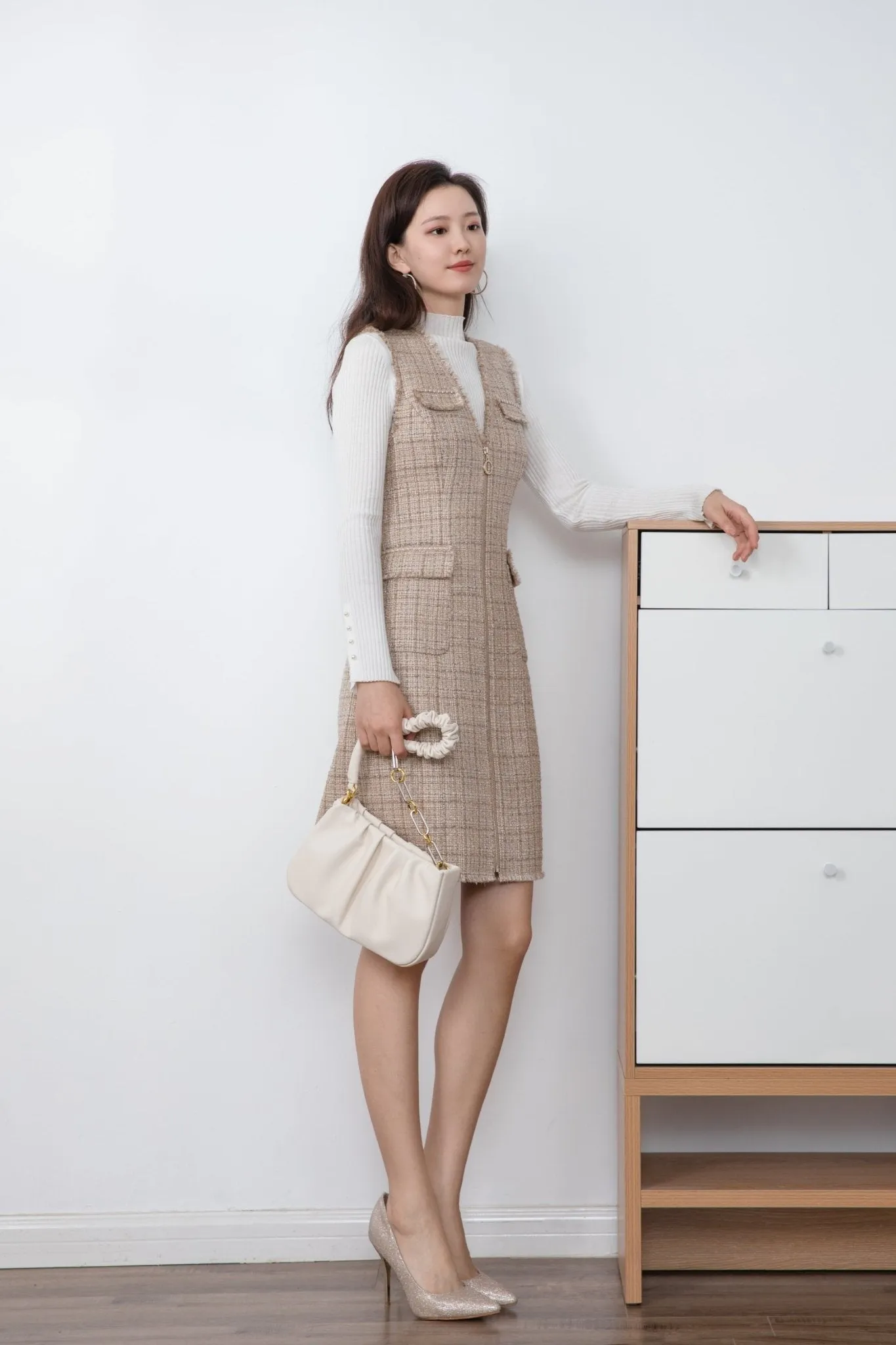 Khaki Slim Fit Dress