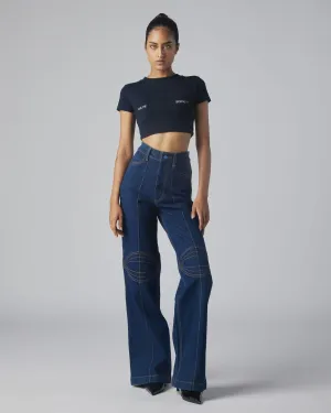 KNEE PATCH JEANS