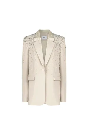 Lawrence Straight Stone Crepe Blazer
